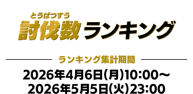 討伐数ランキング