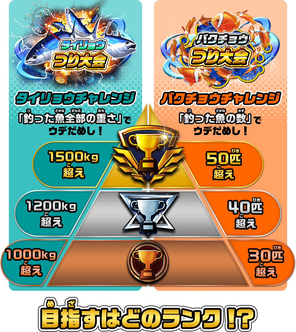 目指すはどのランク！？